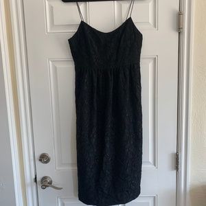 CeCe Black Lace Spaghetti Strap Dress-Little Black Dress, yes please!